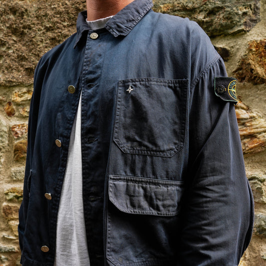 Vintage Stone Island Vulcanised Rubber Elbow Pad Jacket (M)