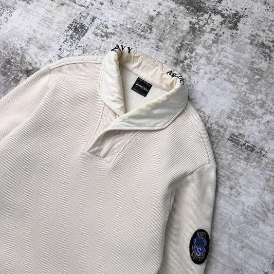 Vintage Boneville Navy Arctic Ribbed Cotten Sweatshirt (L)