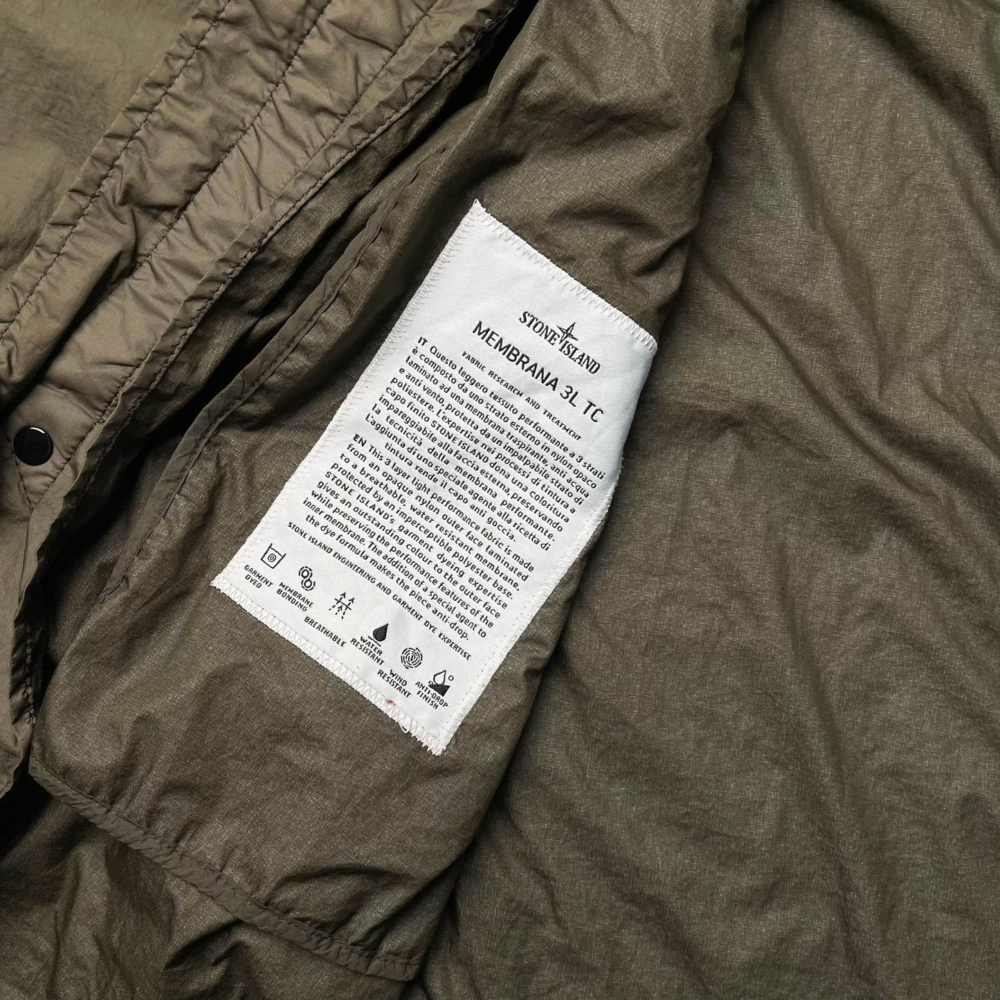 Stone Island Membrana 3L TC Parka Jacket (XXL)