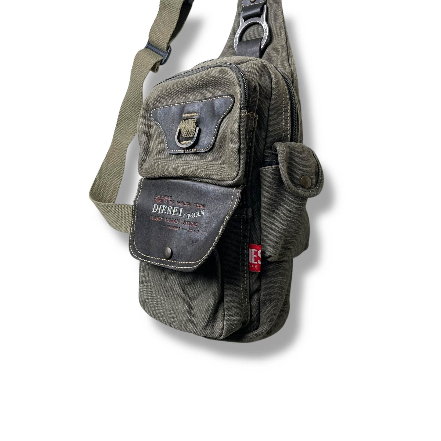 Vintage Diesel Spare Parts Sling Bag
