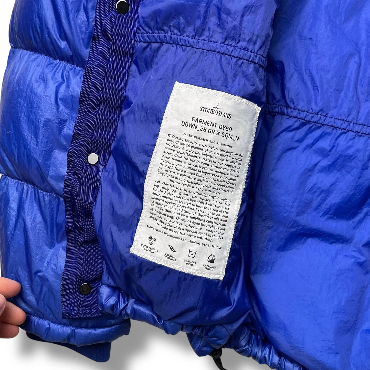 Stone Island Garment Dyed Down Puffer Jacket (L)