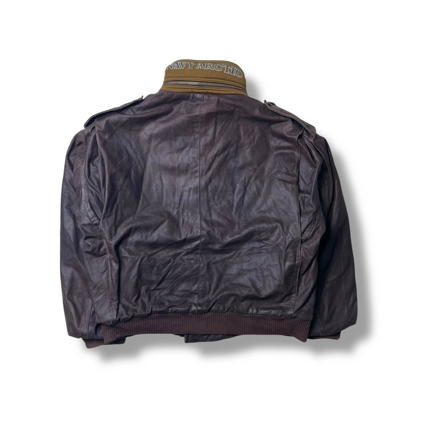 Vintage Boneville Navy Arctic Leather Jacket (S)