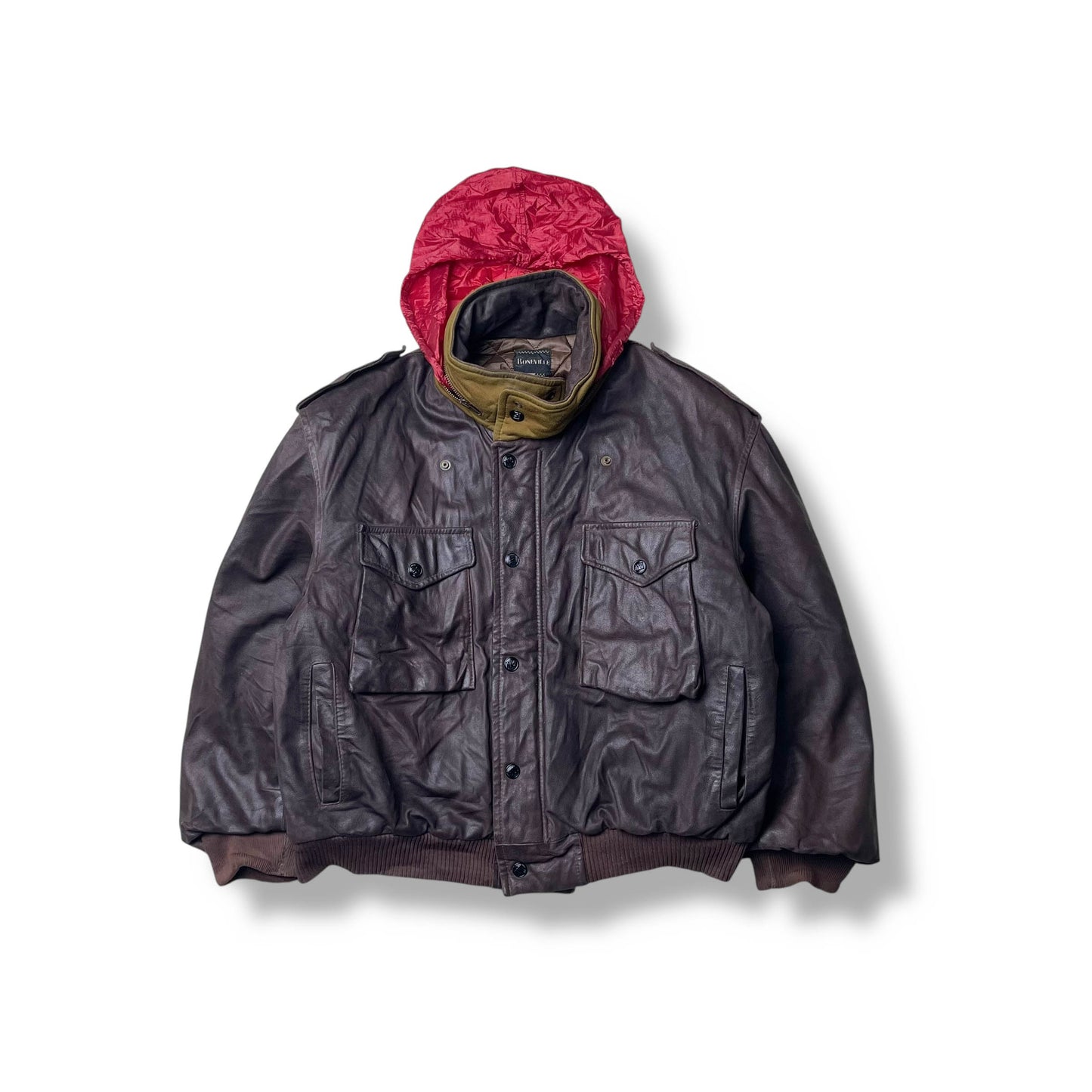 Vintage Boneville Navy Arctic Leather Jacket (S)