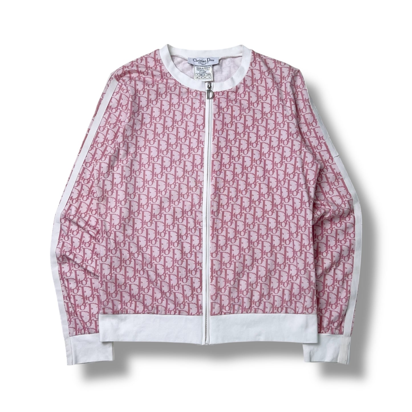 Womens Christian Dior Monogram Trotter Zip Up Jacket (18)