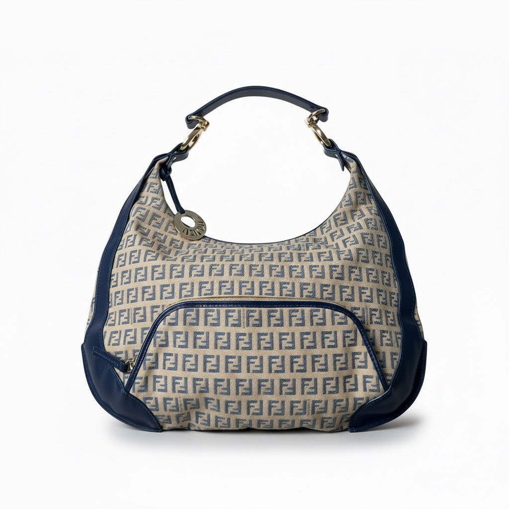 Fendi Zucchino Canvas Chef Pocket Hobo bag