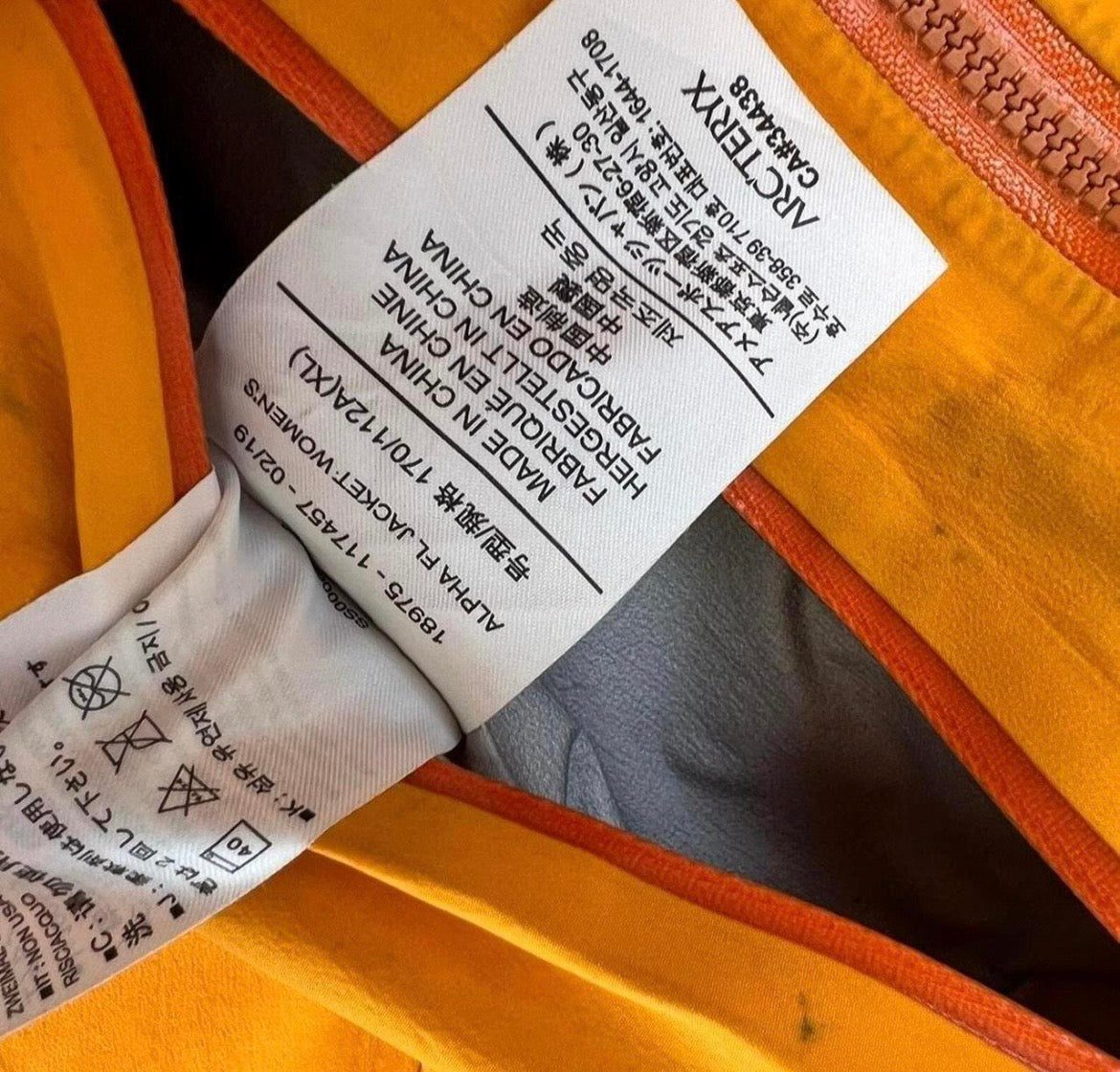 Womens Arc'teryx Alpha FL (XL)