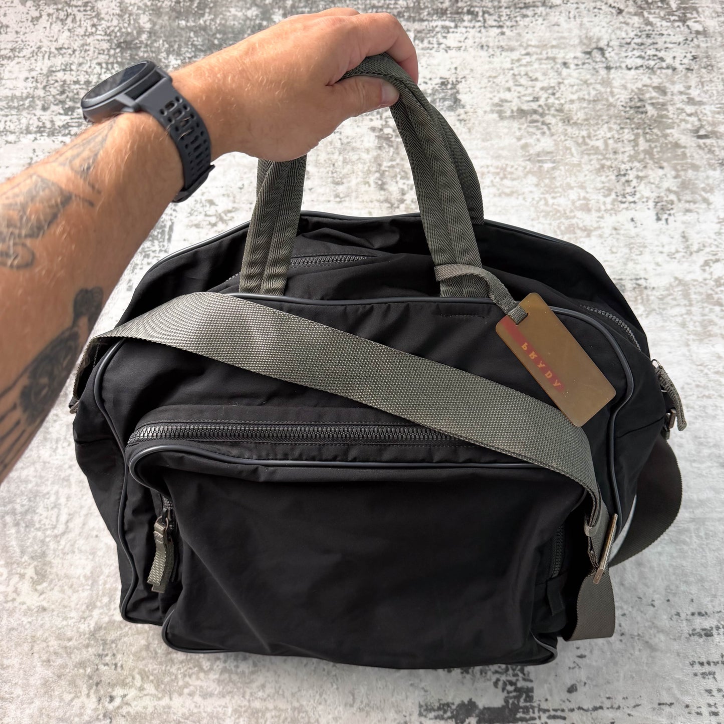 Vintage Prada Sport Nylon Travel Bag