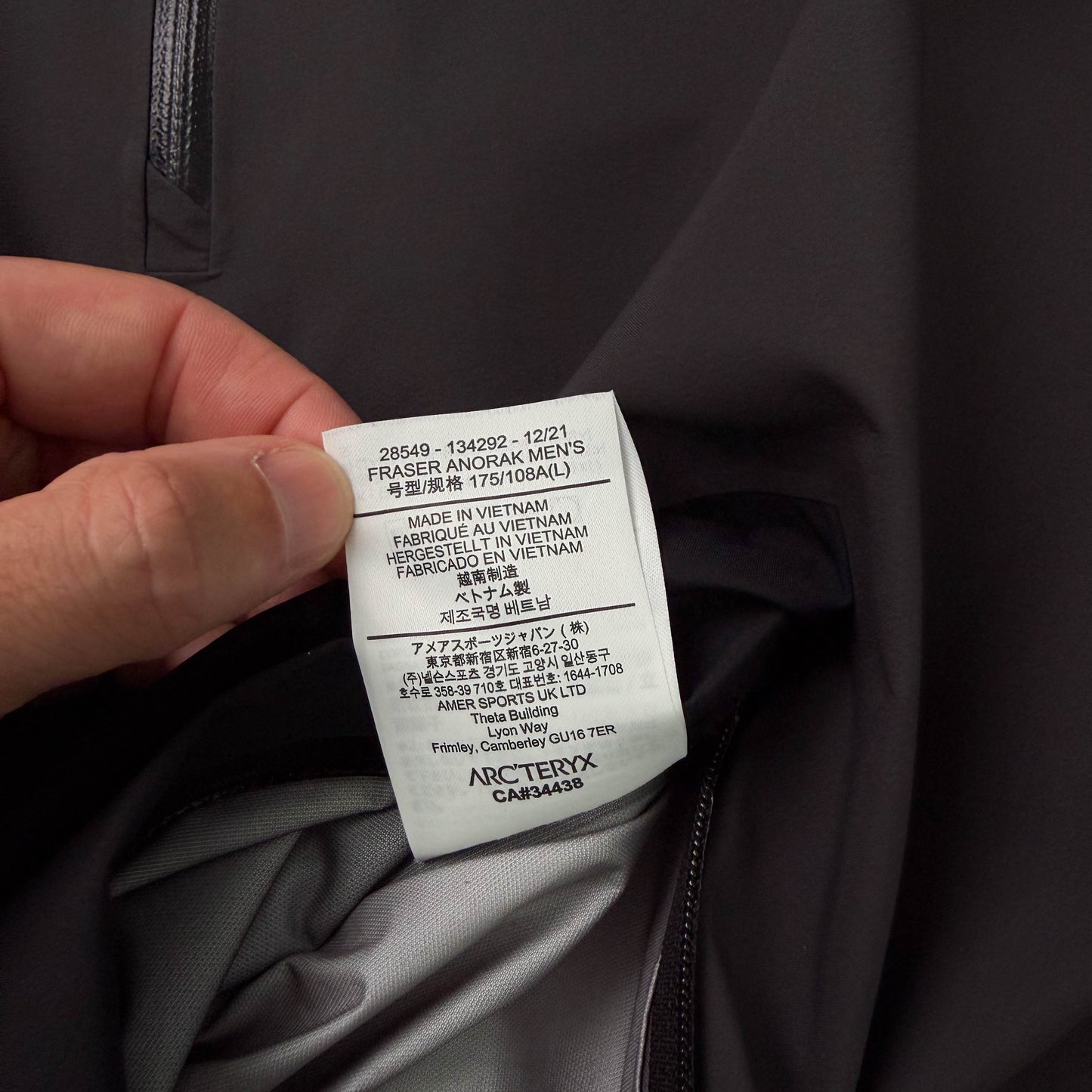 Arc'teryx Fraser Anorak Goretex Jacket (L)