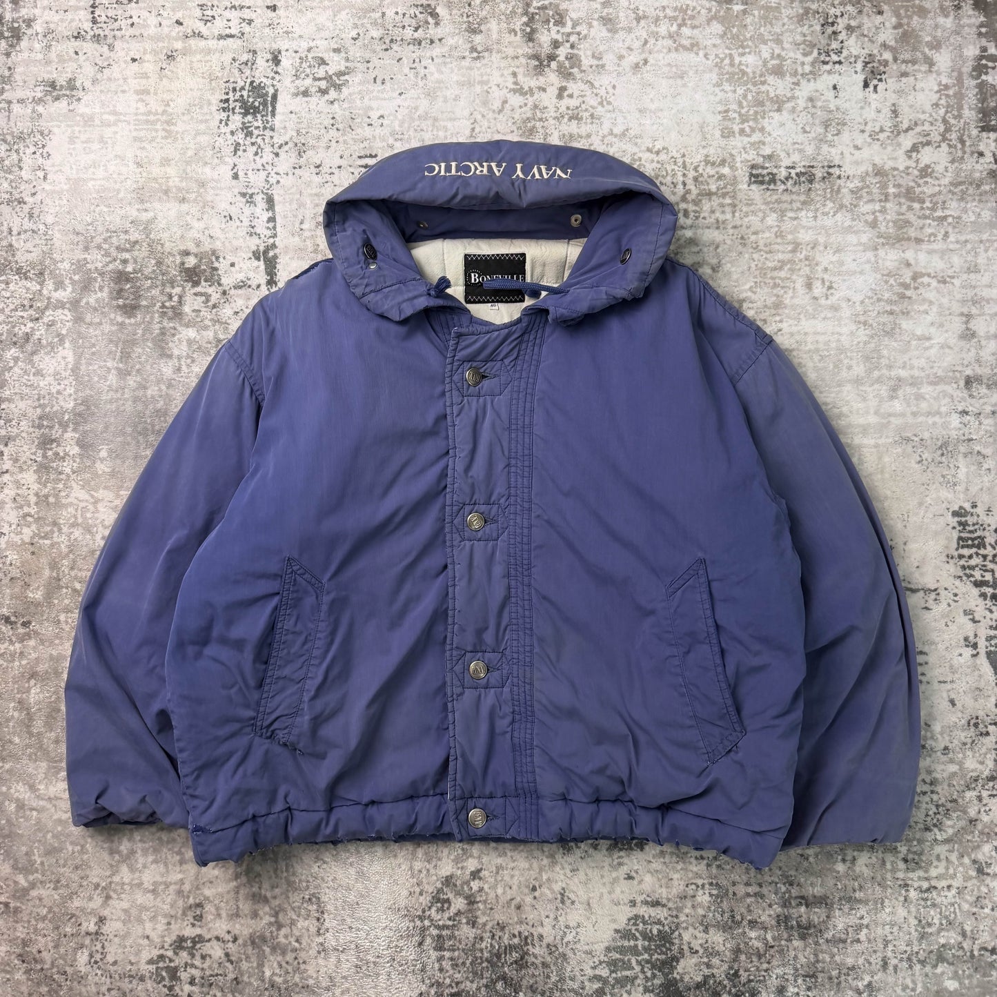 Vintage Boneville Navy Arctic Cropped Padded Jacket (S)