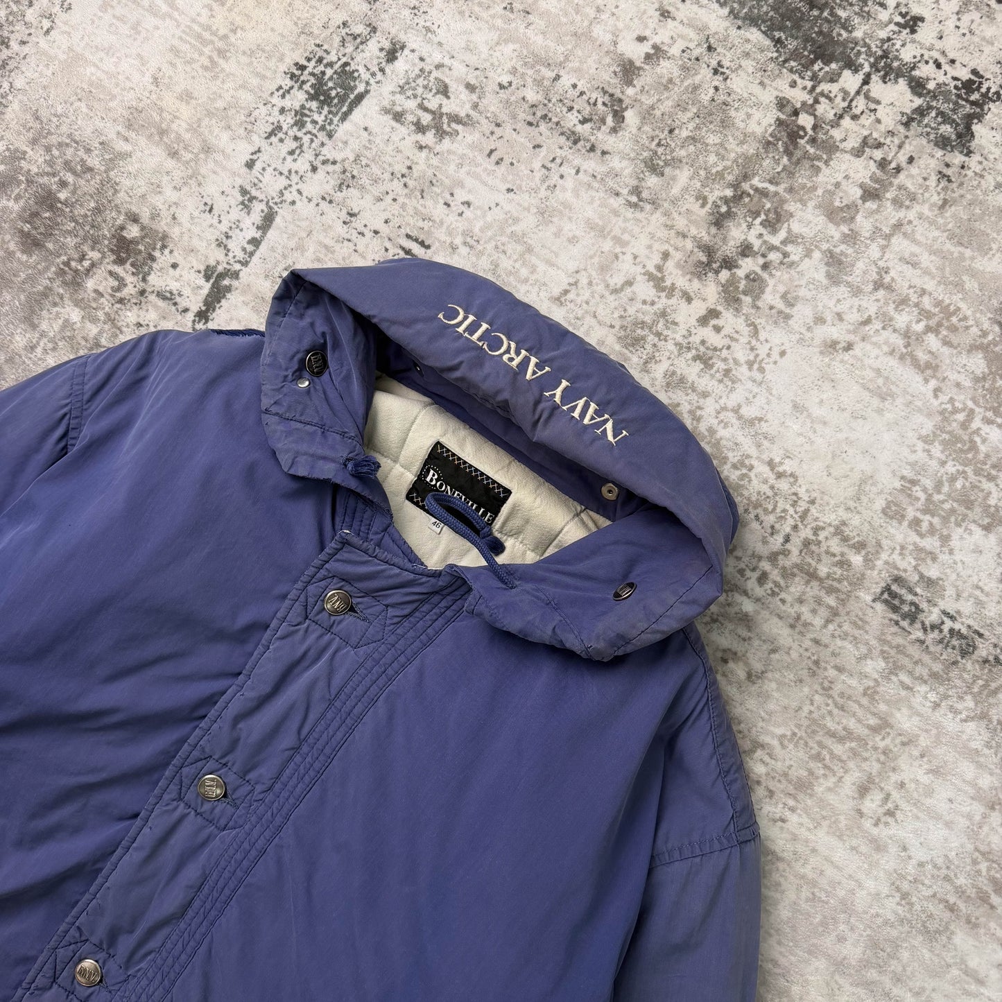 Vintage Boneville Navy Arctic Cropped Padded Jacket (S)