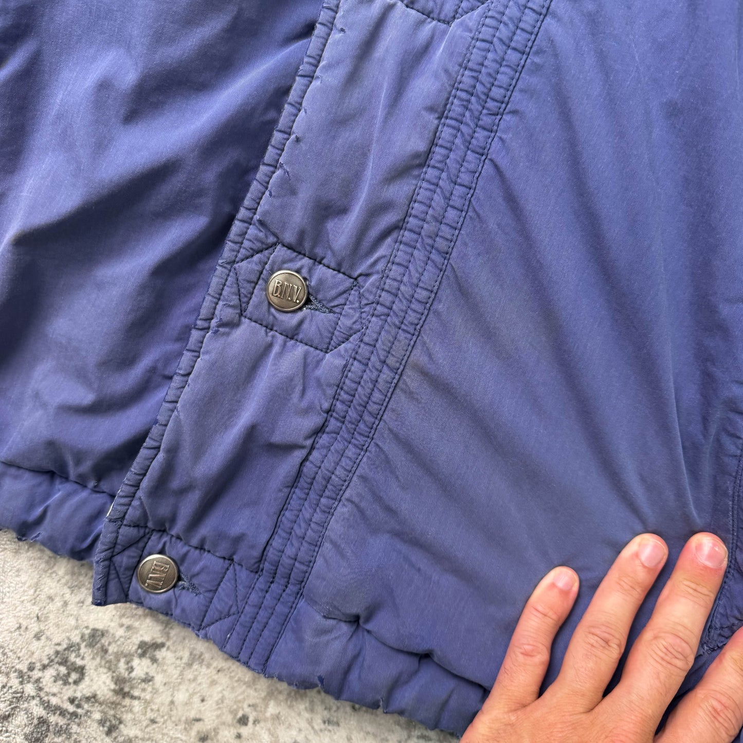Vintage Boneville Navy Arctic Cropped Padded Jacket (S)