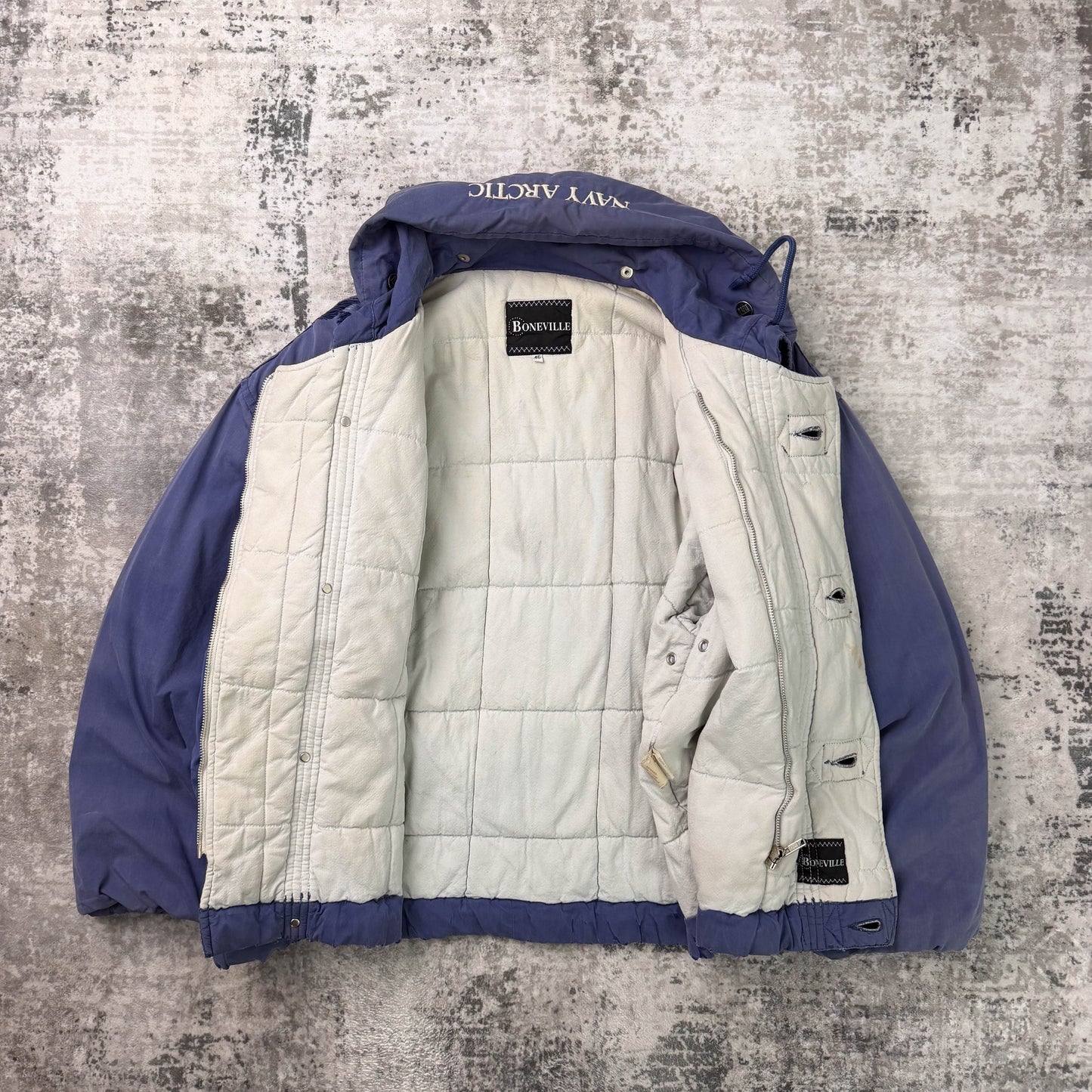 Vintage Boneville Navy Arctic Cropped Padded Jacket (S)