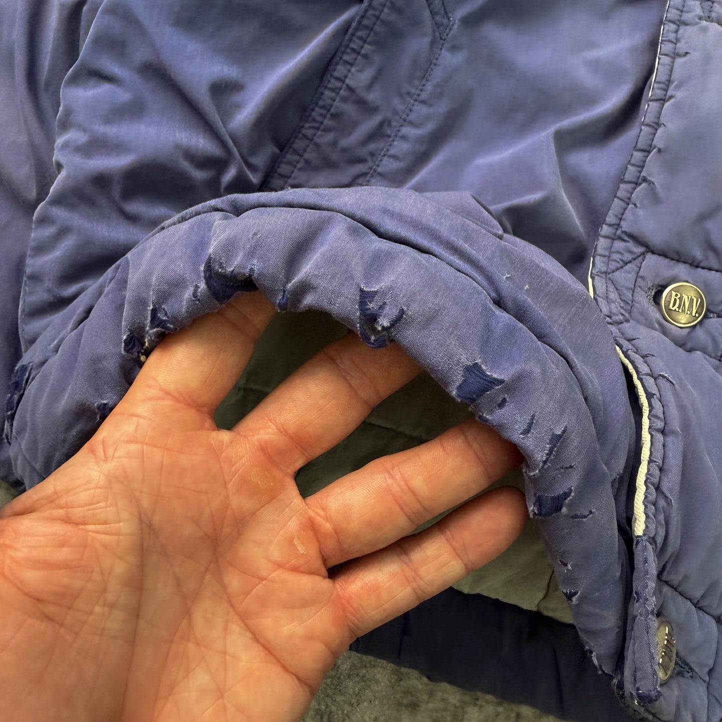 Vintage Boneville Navy Arctic Cropped Padded Jacket (S)