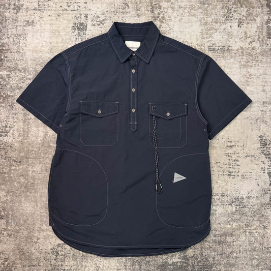 And Wander Cordura Typewriter short Sleeve Shirt (XL)