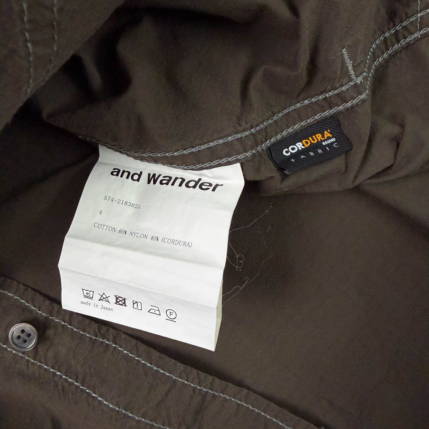 And Wander Cordura Shirt (XL)