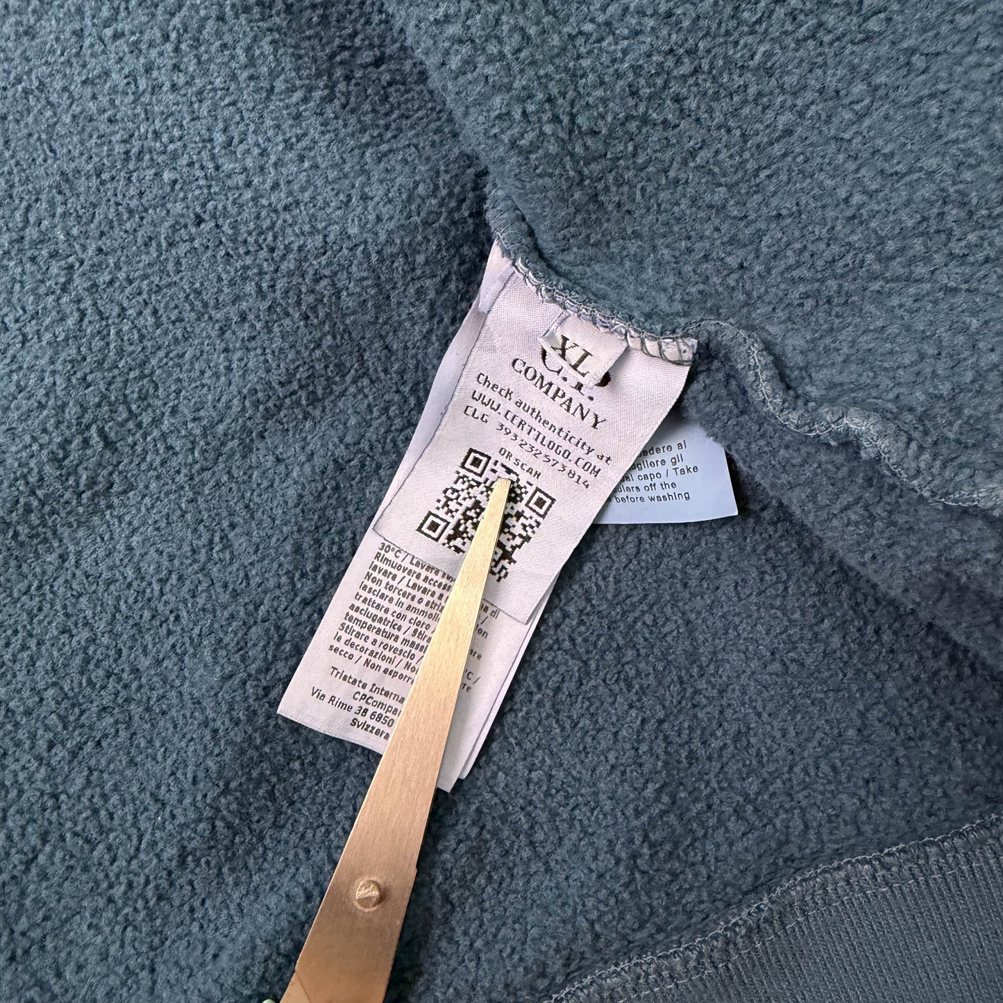 CP Company Asymmetric Zip Hoodie (XL)