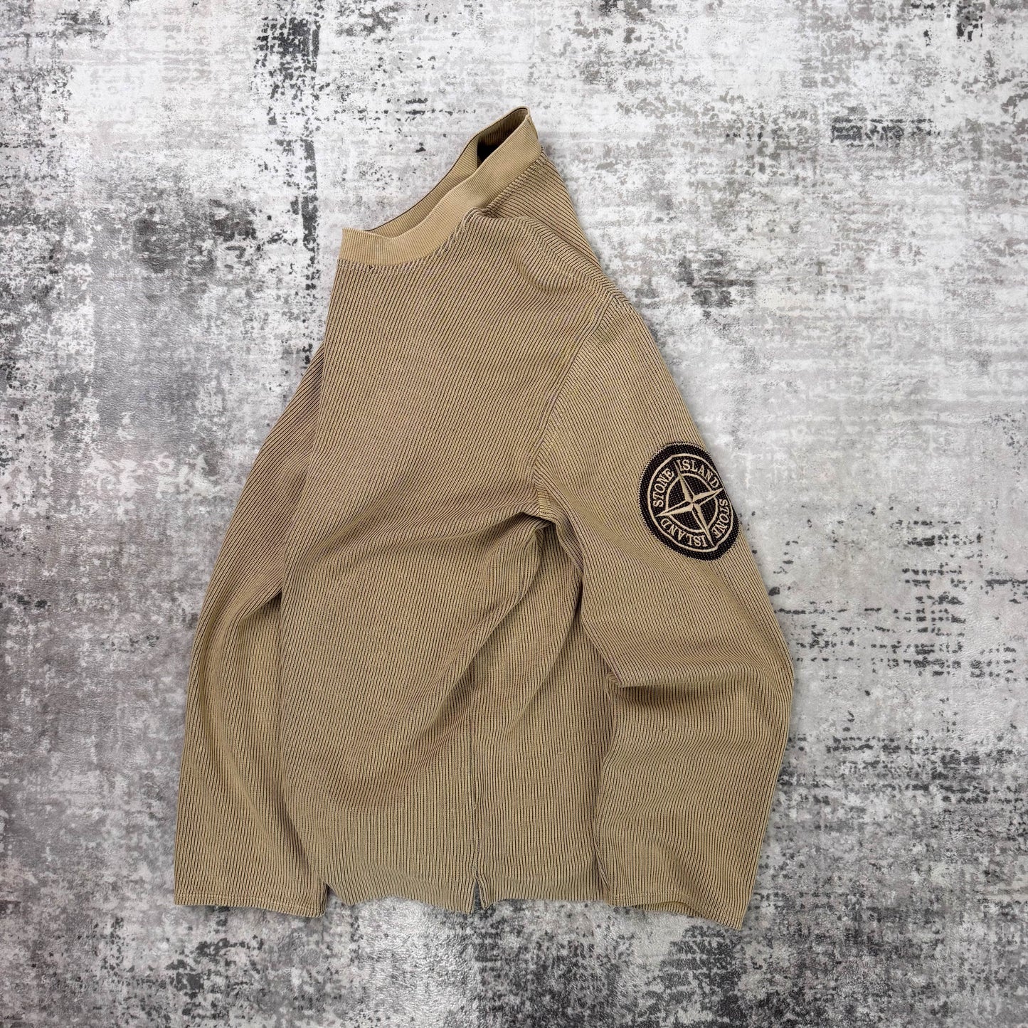 Vintage Stone Island Crew Neck Ribbed Jumper (L)