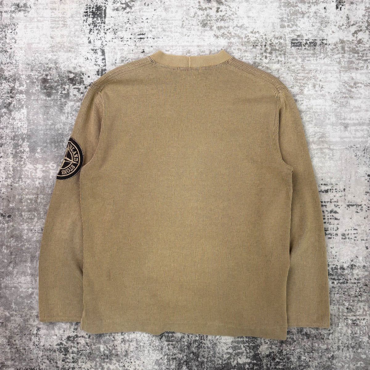 Vintage Stone Island Crew Neck Ribbed Jumper (L)
