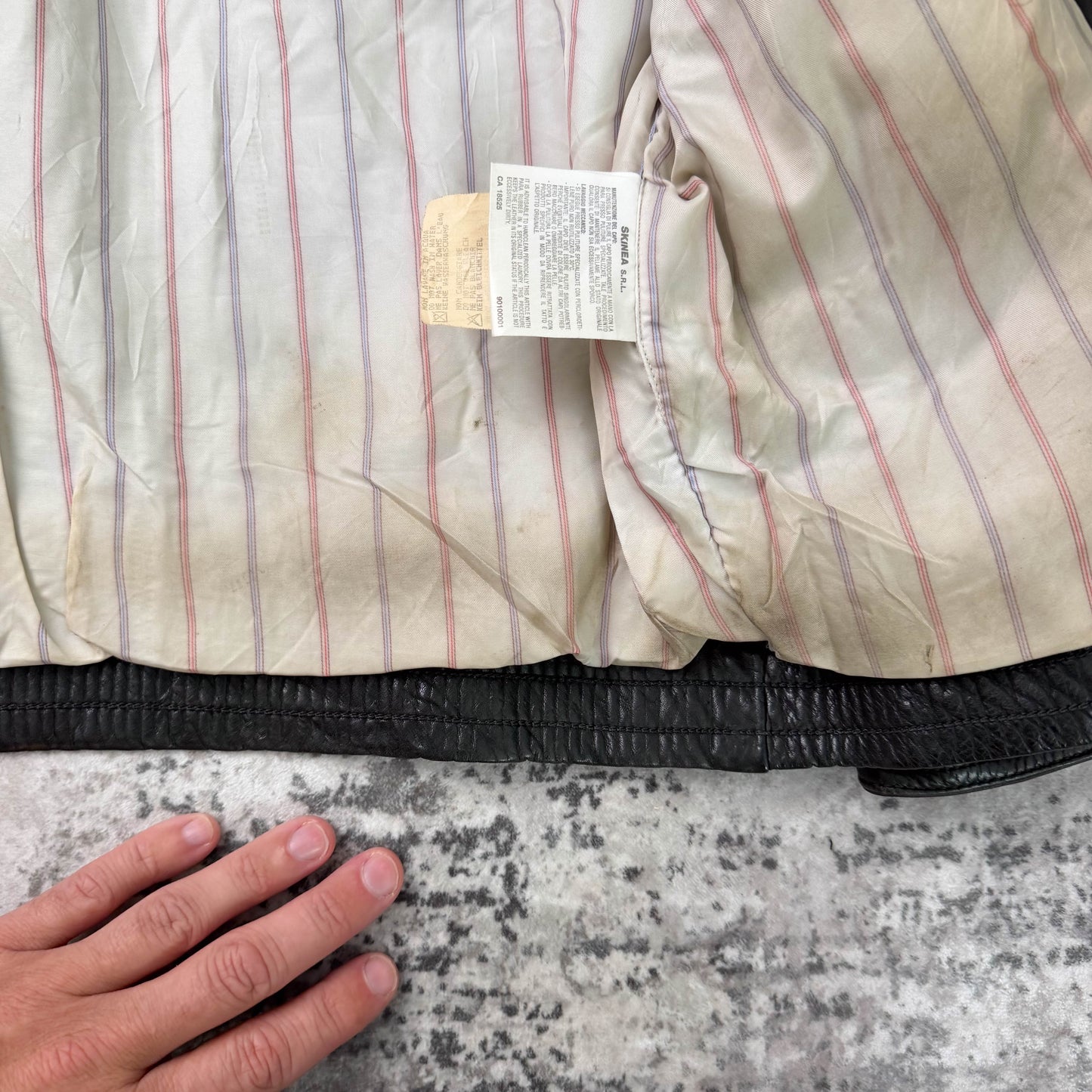 Vintage Emporio Armani Leather Jacket (L)