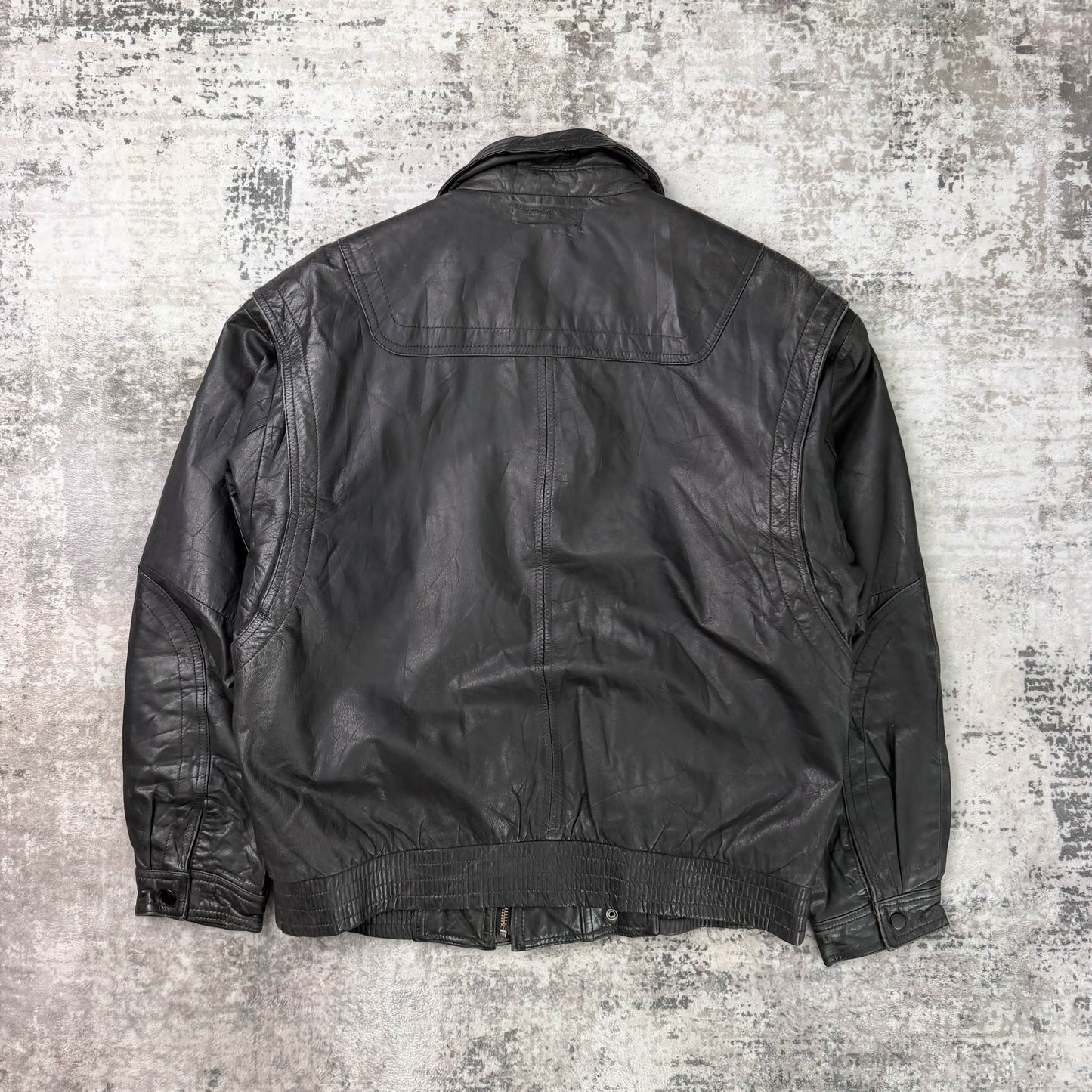 Vintage Emporio Armani Leather Jacket (L)