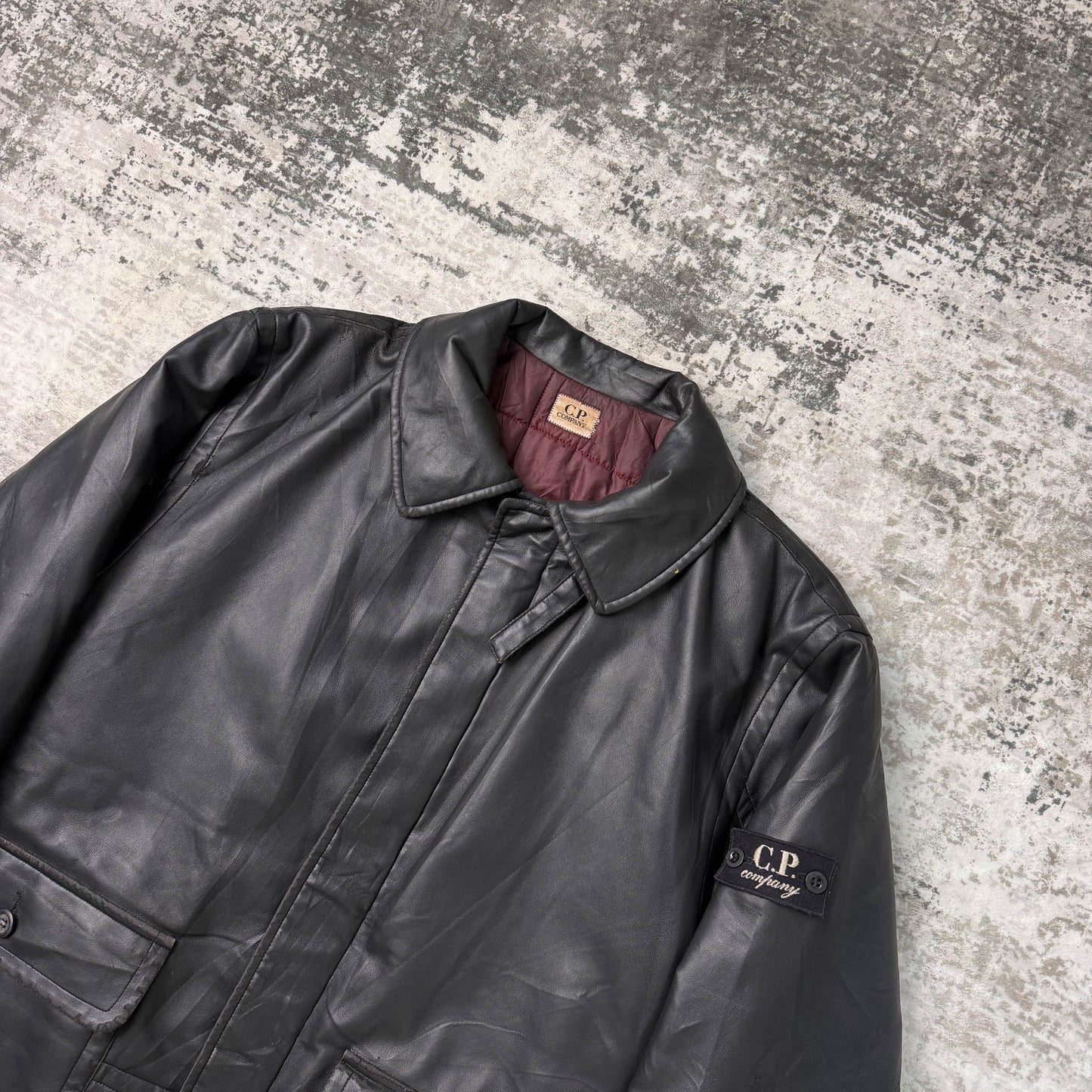 Vintage CP Company Leather Jacket (L)
