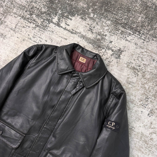Vintage CP Company Leather Jacket (L)