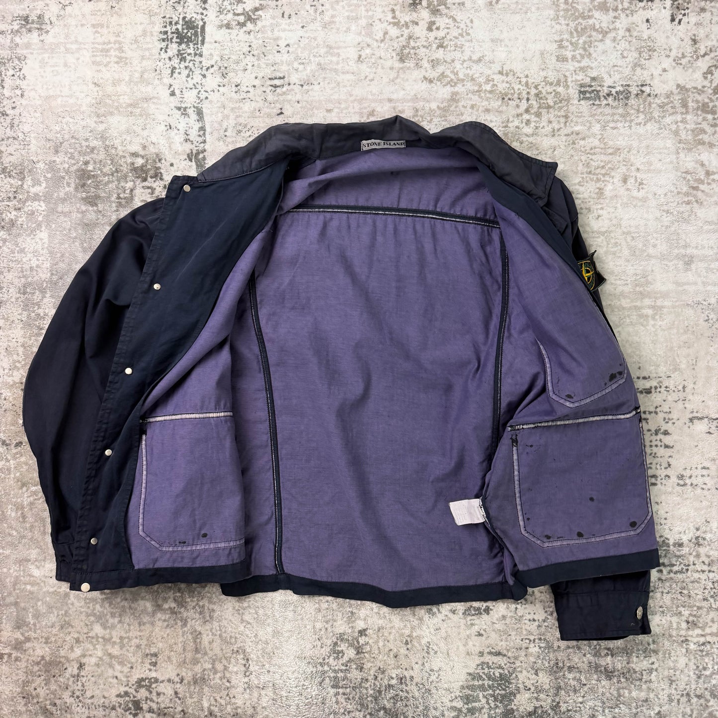 Vintage Stone Island Vulcanised Rubber Elbow Pad Jacket (M)