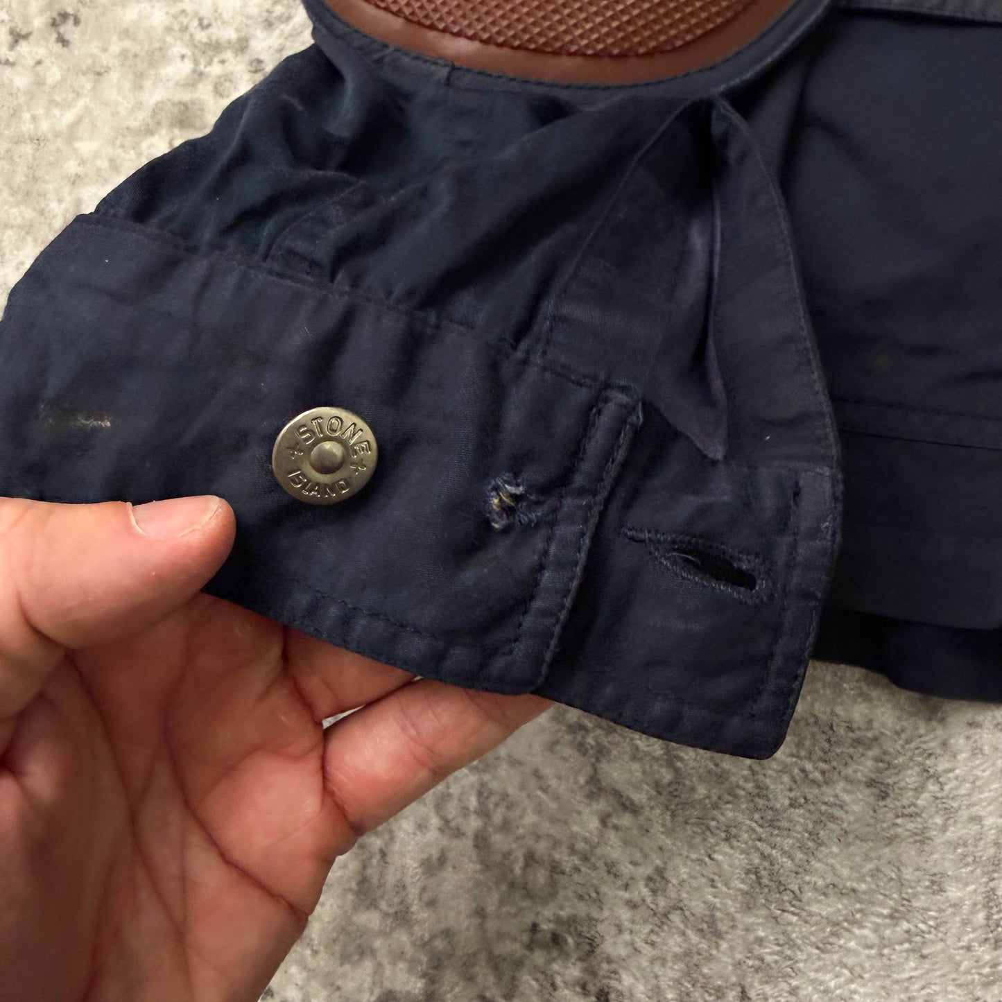 Vintage Stone Island Vulcanised Rubber Elbow Pad Jacket (M)