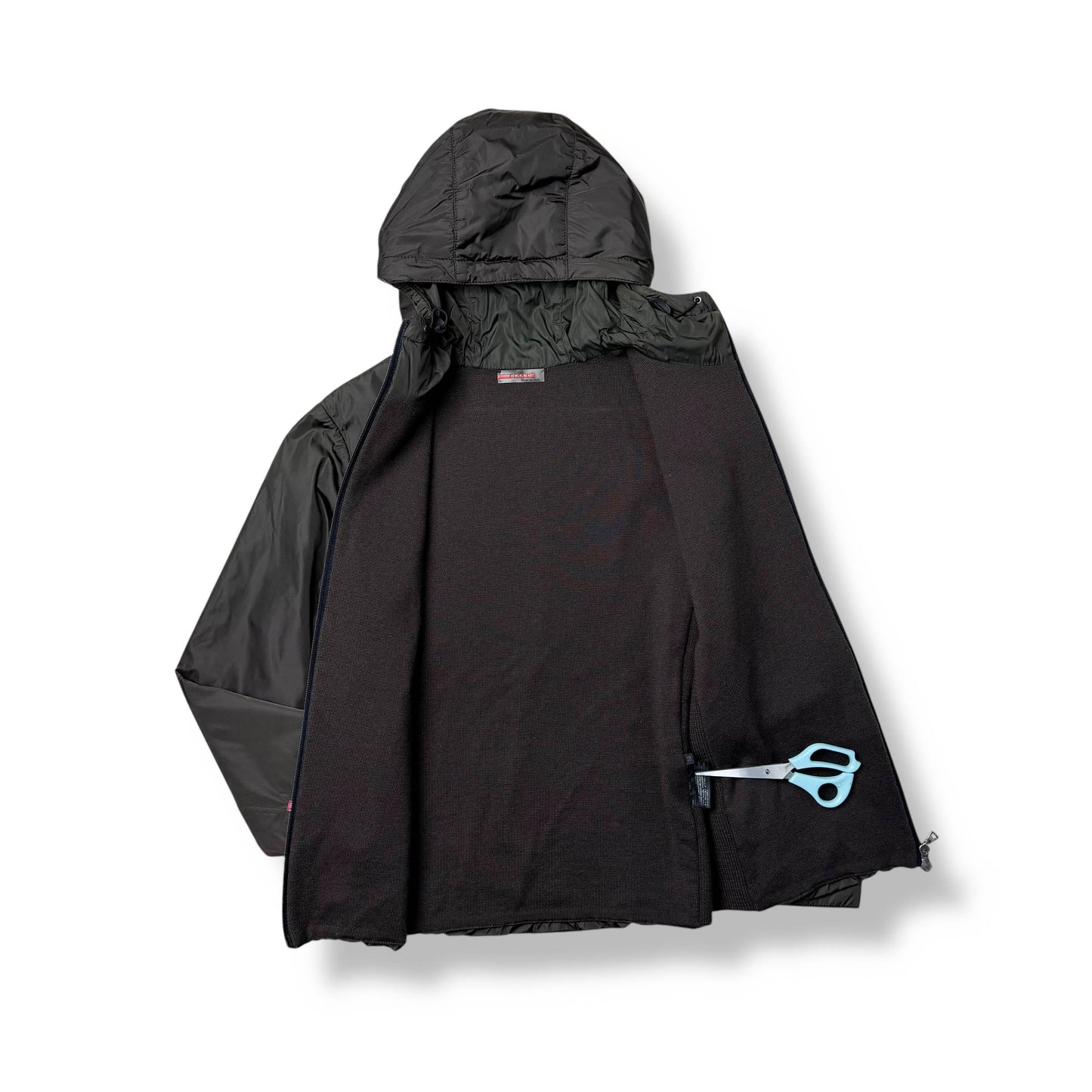 Vintage Prada Sport Nylon x Knit Jacket (M)