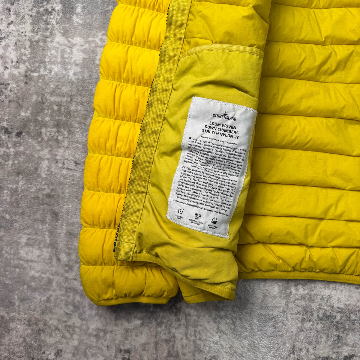 Stone Island Loom Woven Down Chambers Stretch Nylon TC Jacket (M)