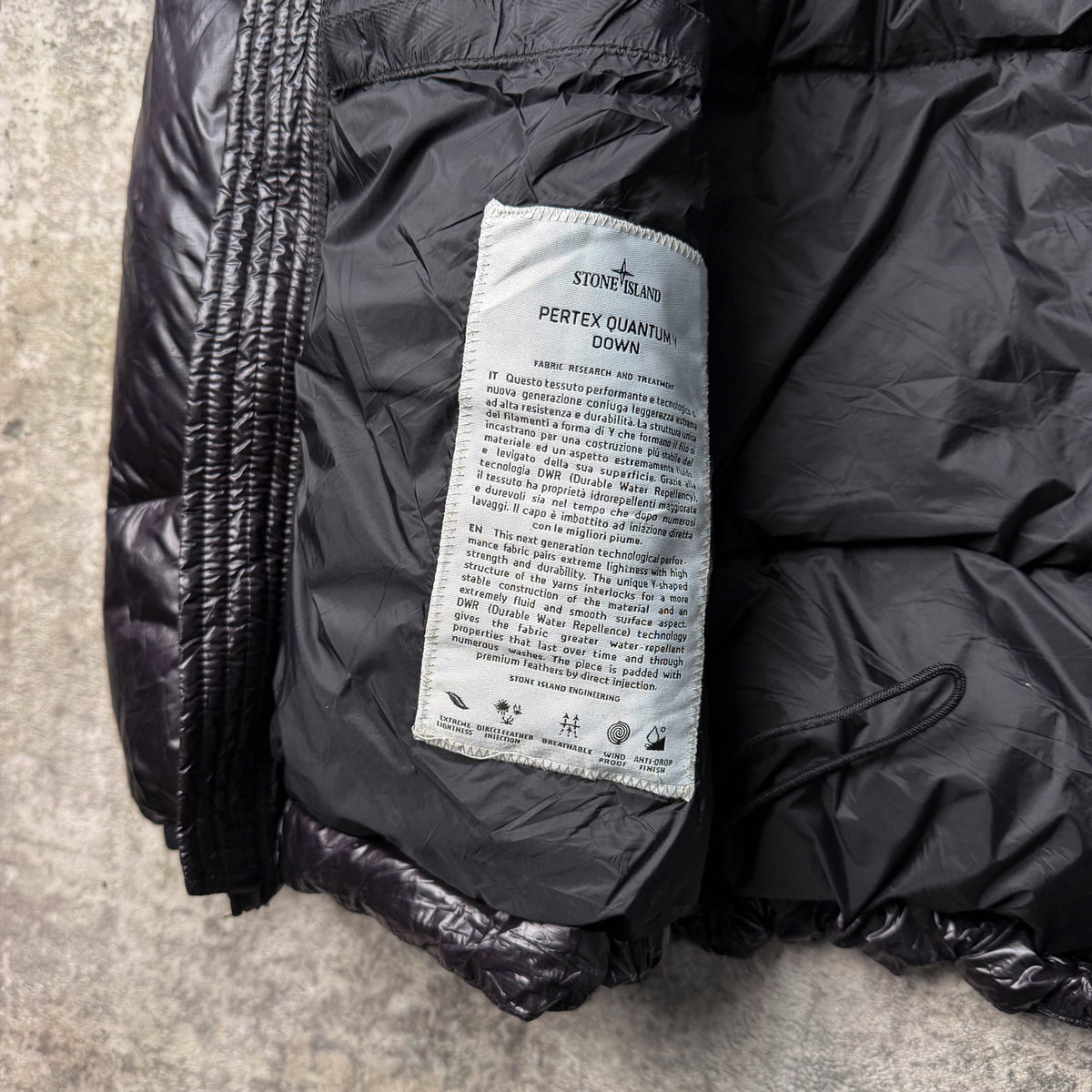 Stone Island Pertex Quantum Y Hooded Down Puffer Jacket (L)