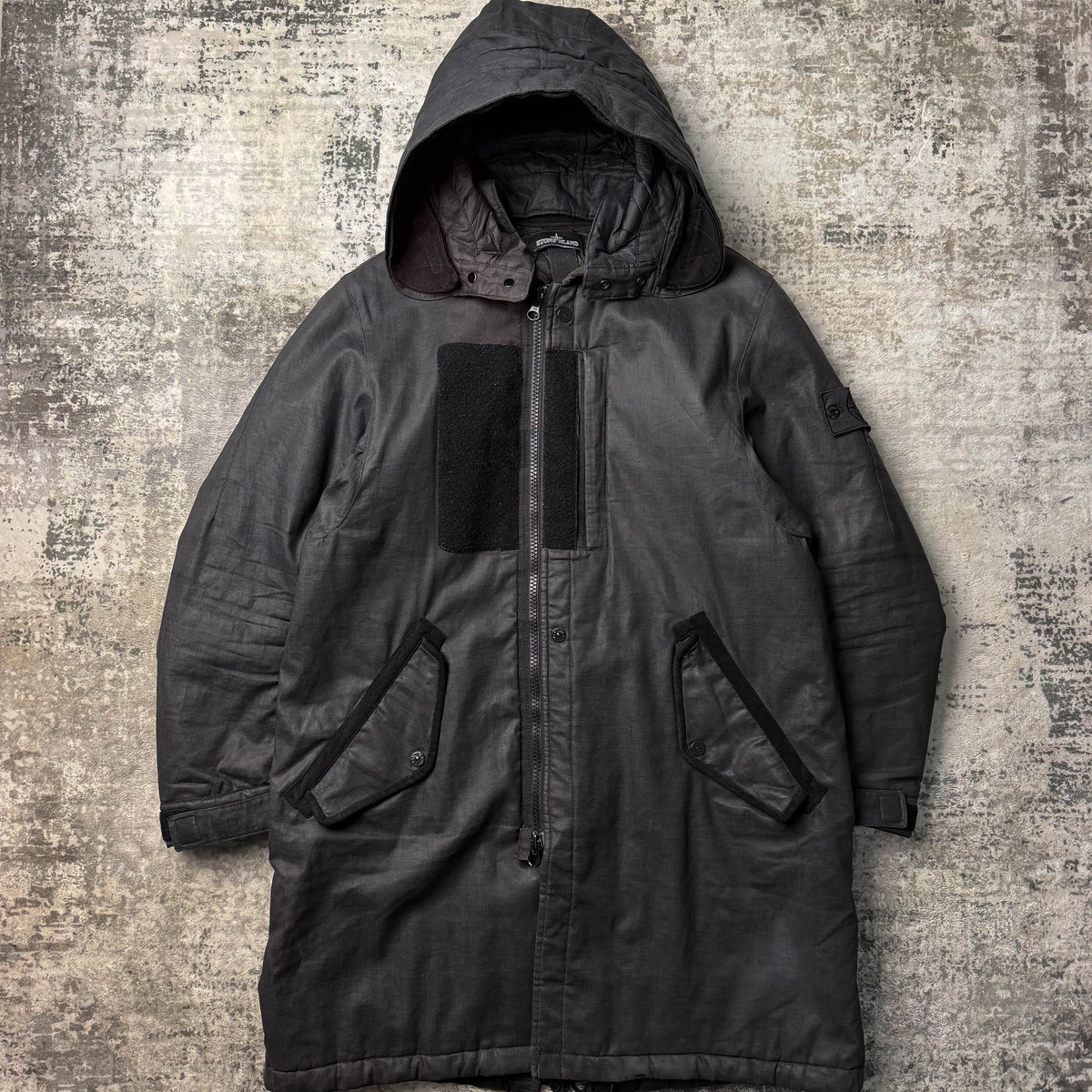 Stone Island Shadow Project Rubberised Linen Parker (M)