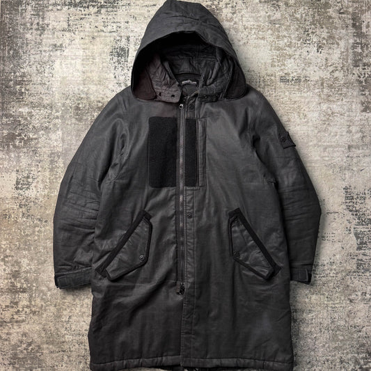 Stone Island Shadow Project Rubberised Linen Parker (M)