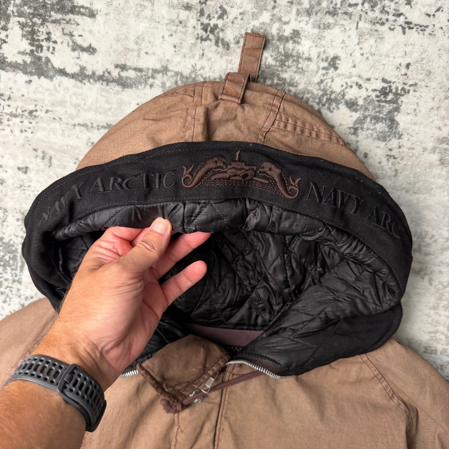 Vintage Boneville Navy Arctic Parka (L)