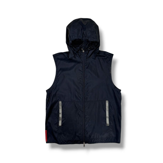 Vintage Prada Sport Nylon Hooded Vest (L)