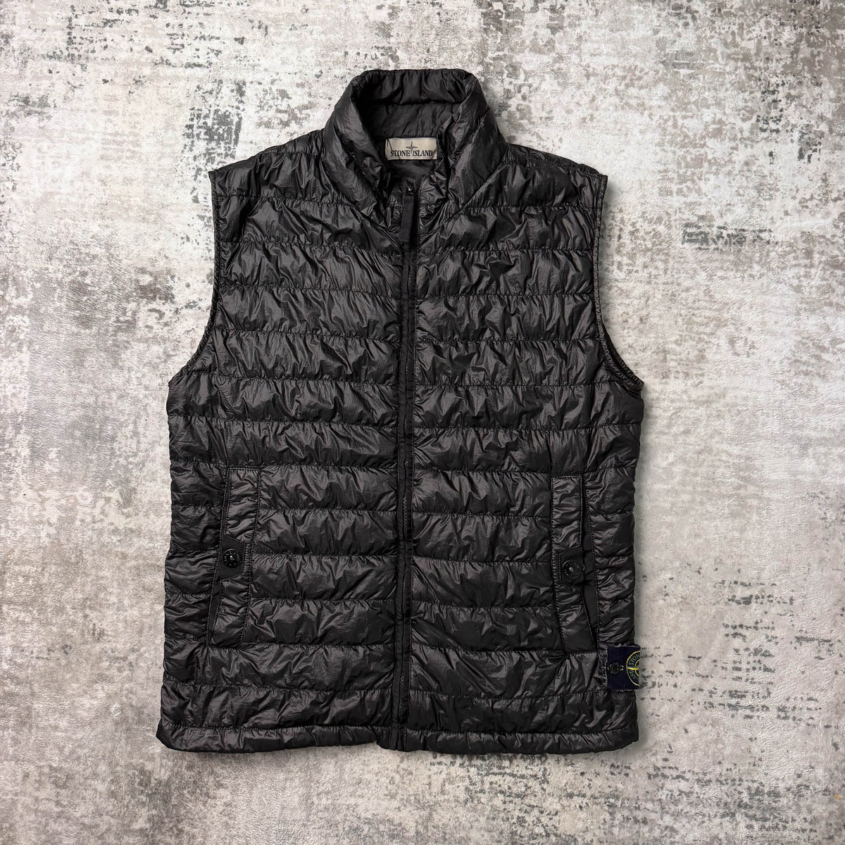 Stone Island Garment Dyed Down 26 GR X SQM N Gilet (M)