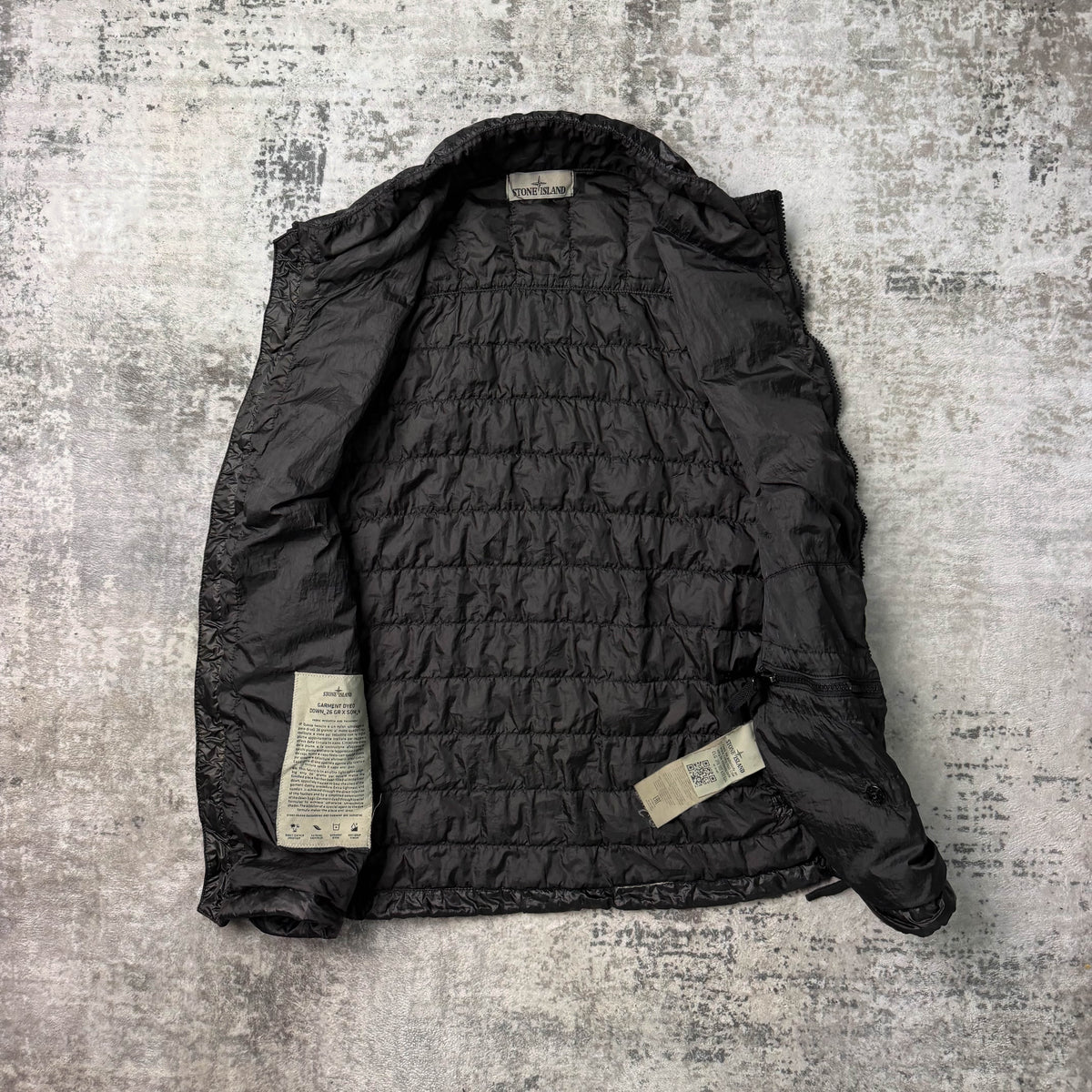 Stone Island Garment Dyed Down 26 GR X SQM N Gilet (M)