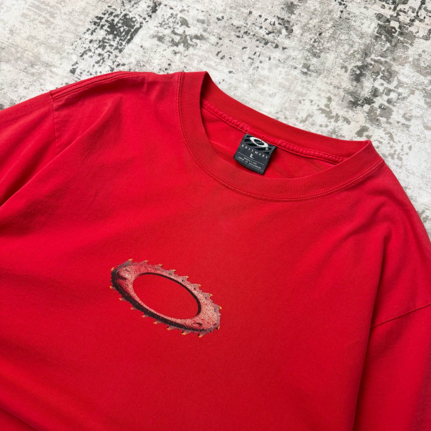 Vintage Oakley Software Sawblade Graphic T-shirt (L)