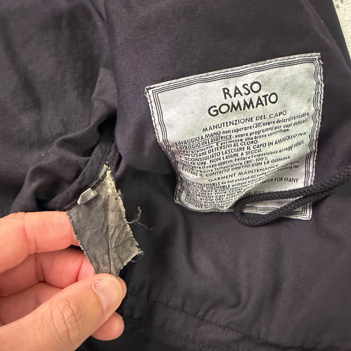 Vintage Stone Island raso Gommato (L)