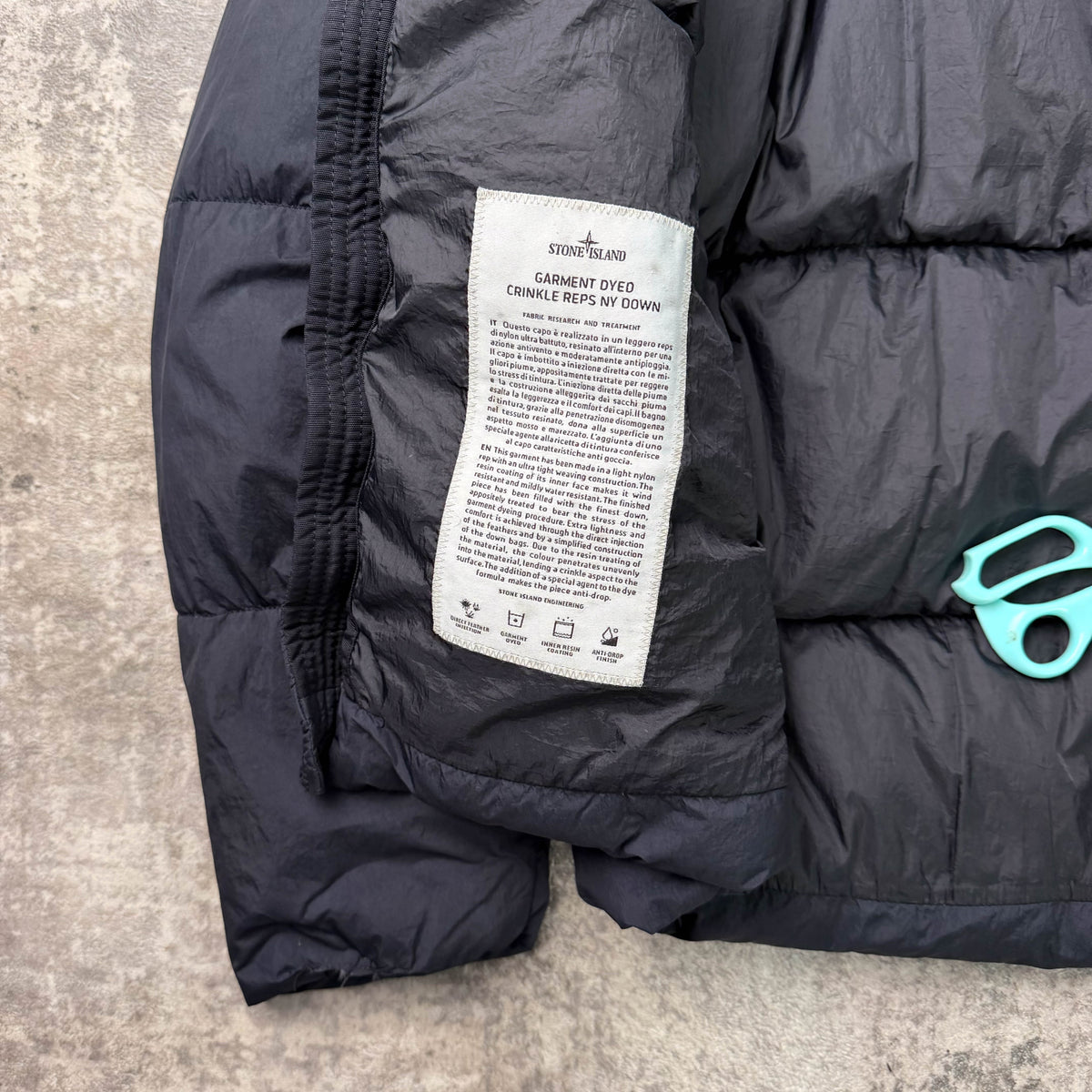 Stone Island Garment Dyed Crinkle Reps Puffer Jacket (L)