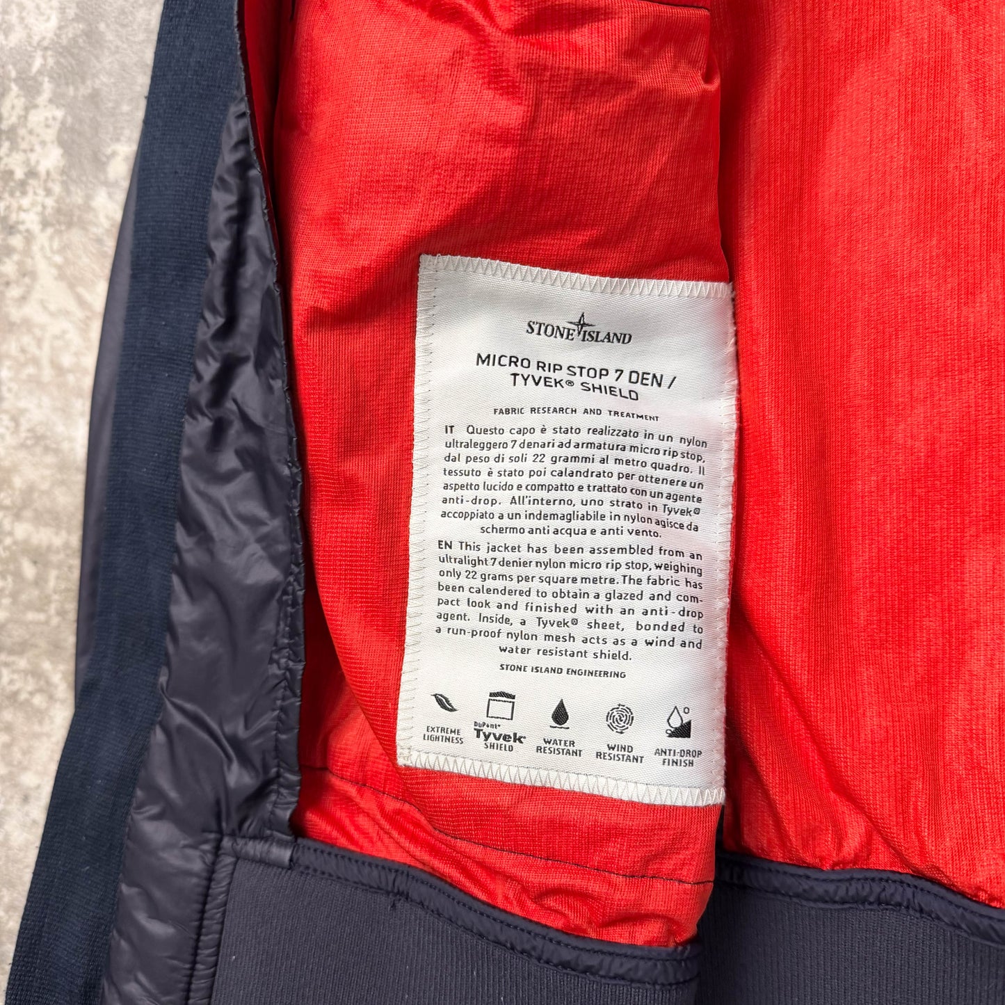 Stone Island Micro Rip Stop Tyvek Shield Jacket (XL)