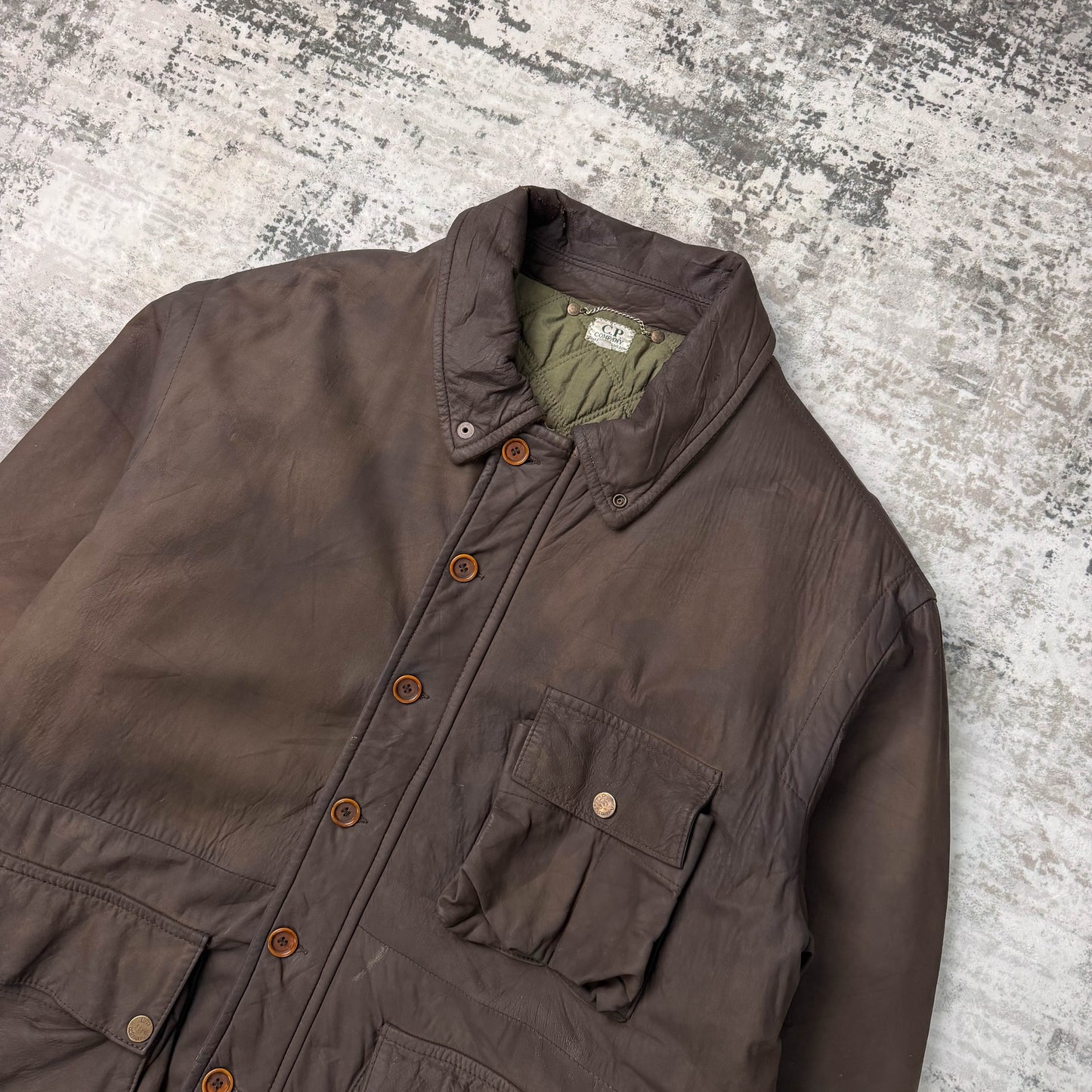Vintage CP Company Leather Millie Miglia Jacket (XL)