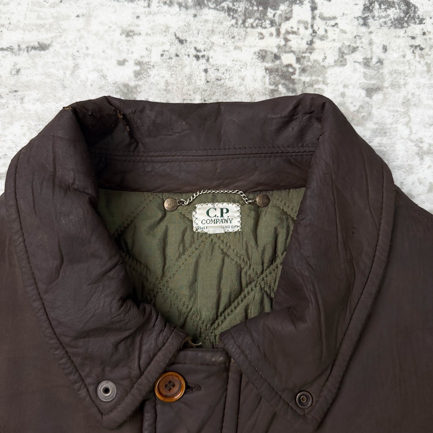 Vintage CP Company Leather Millie Miglia Jacket (XL)