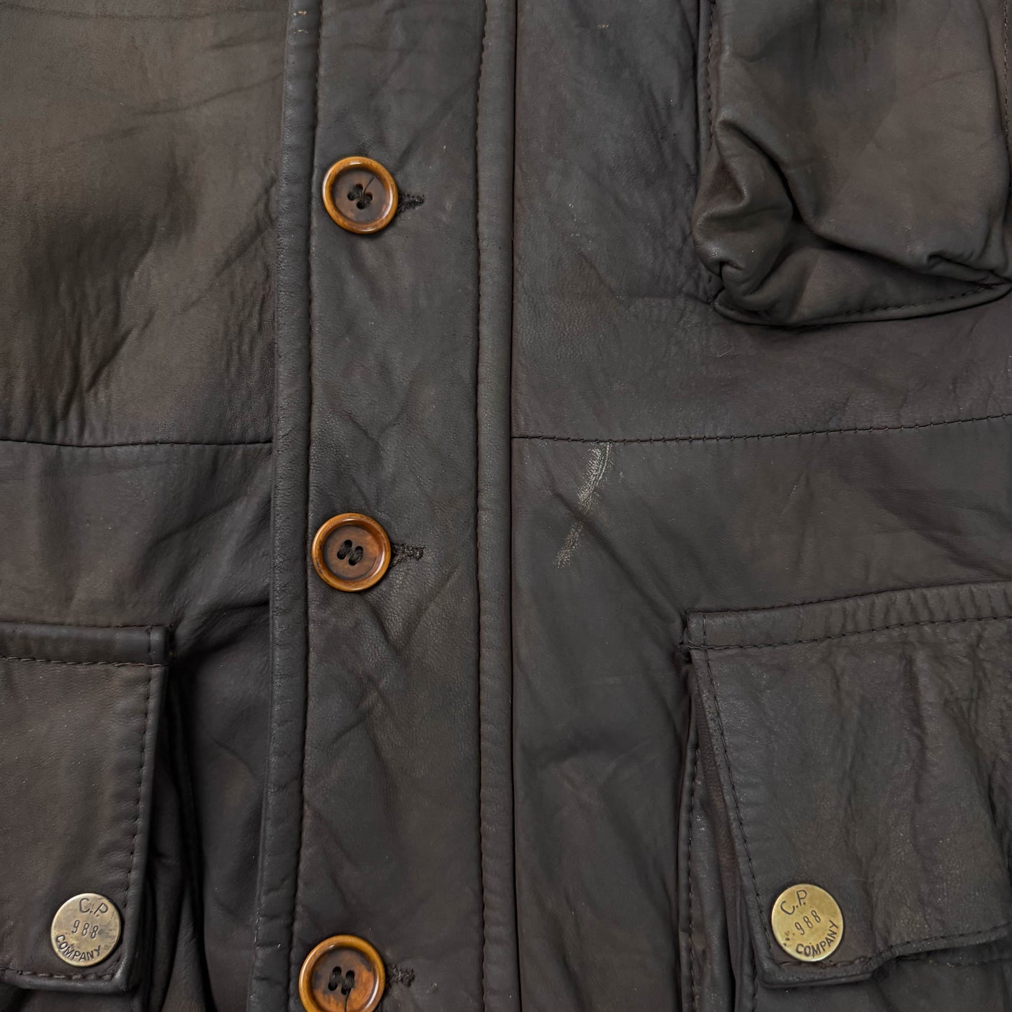 Vintage CP Company Leather Millie Miglia Jacket (XL)