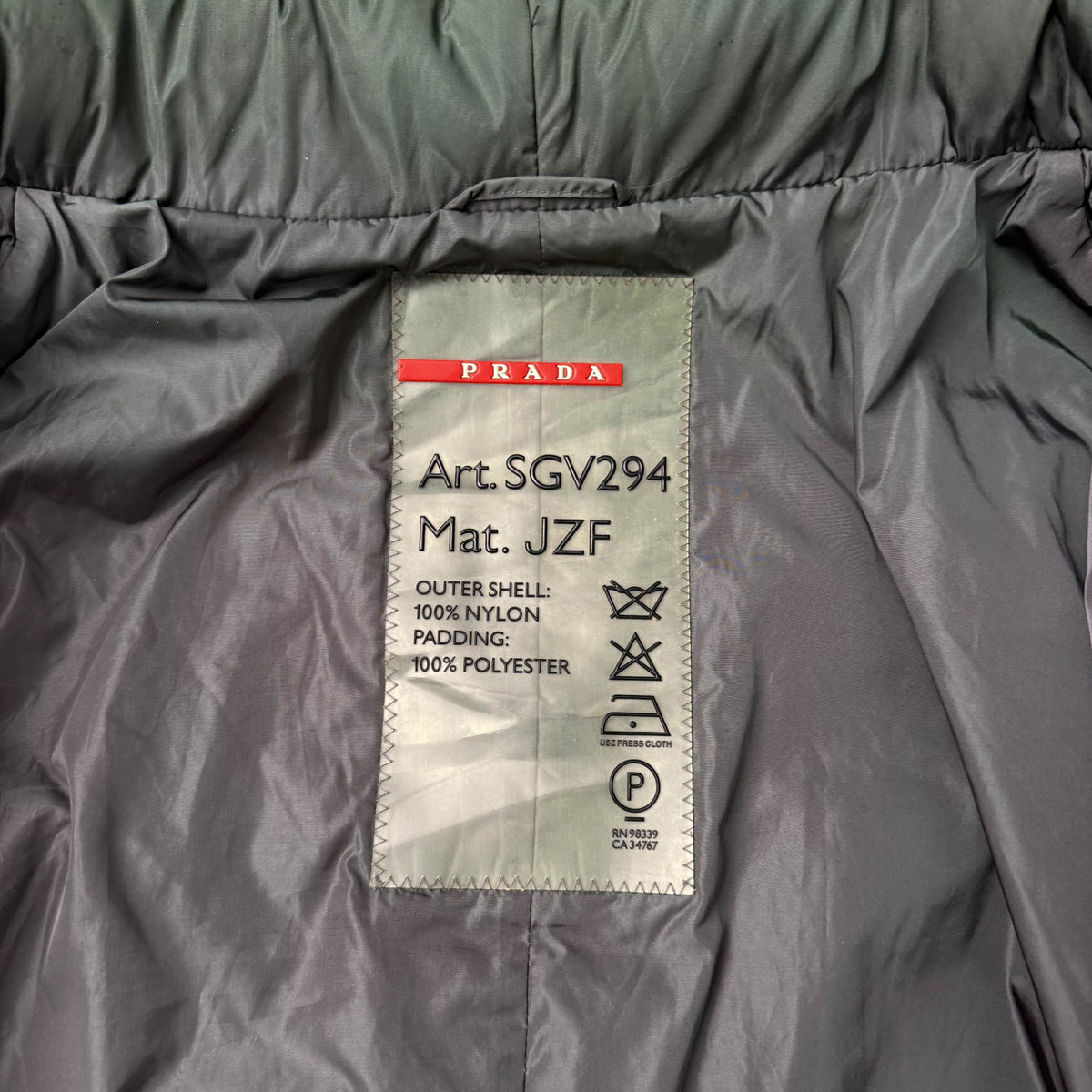 Vintage Prada Sport Padded Nylon Jacket (3XL)