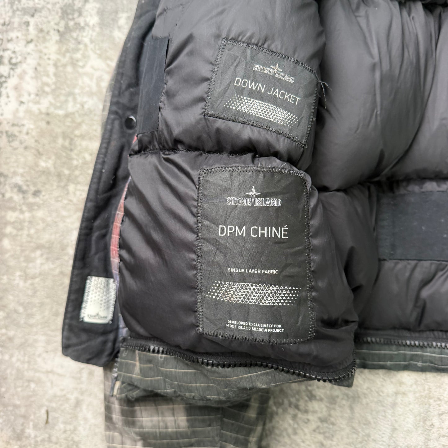 Stone Island Shadow Project DPM Chine Down Jacket (XL)