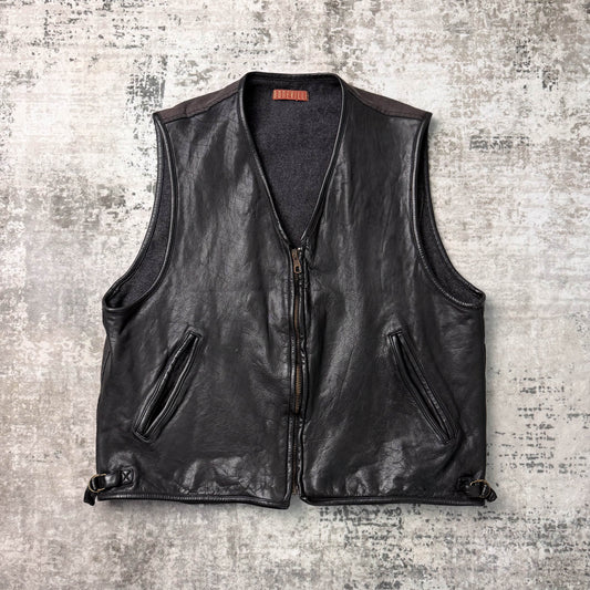 Vintage Boneville Leather Vest (XL)