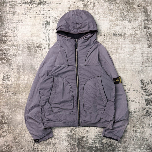 Vintage Stone Island Distressed Seam Nylon Jacket (XL)