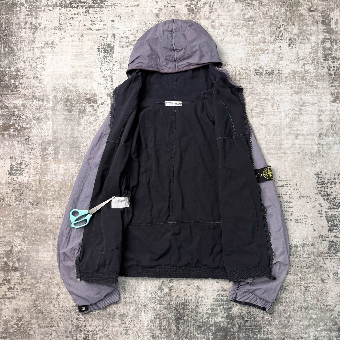 Vintage Stone Island Distressed Seam Nylon Jacket (XL)