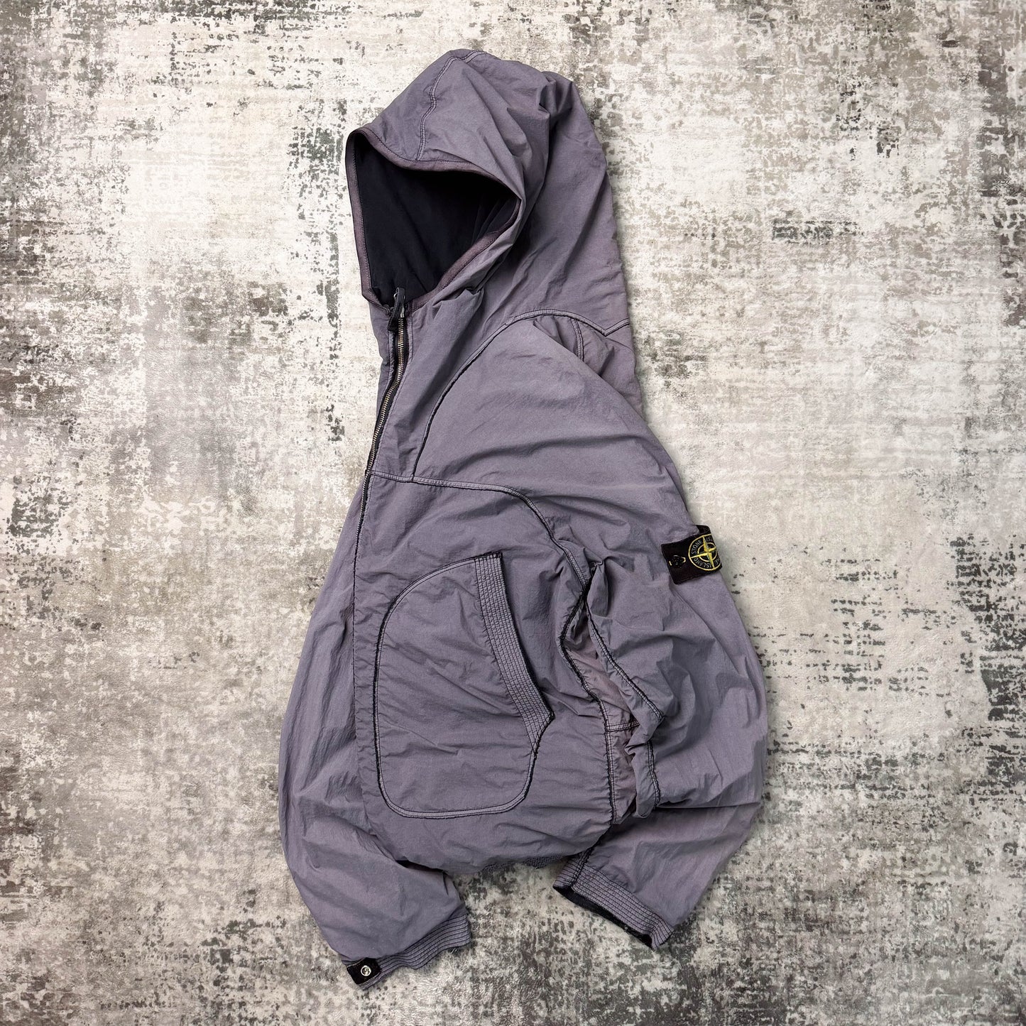 Vintage Stone Island Distressed Seam Nylon Jacket (XL)